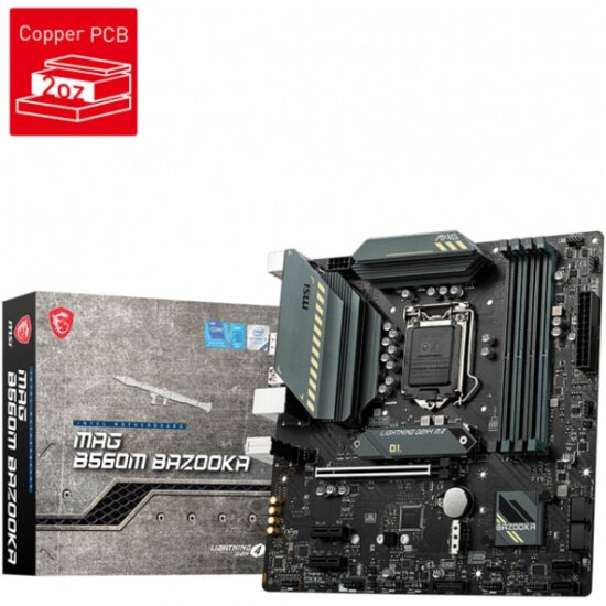 Материнская плата MSI MAG B560M BAZOOKA (LGA1200, mATX)