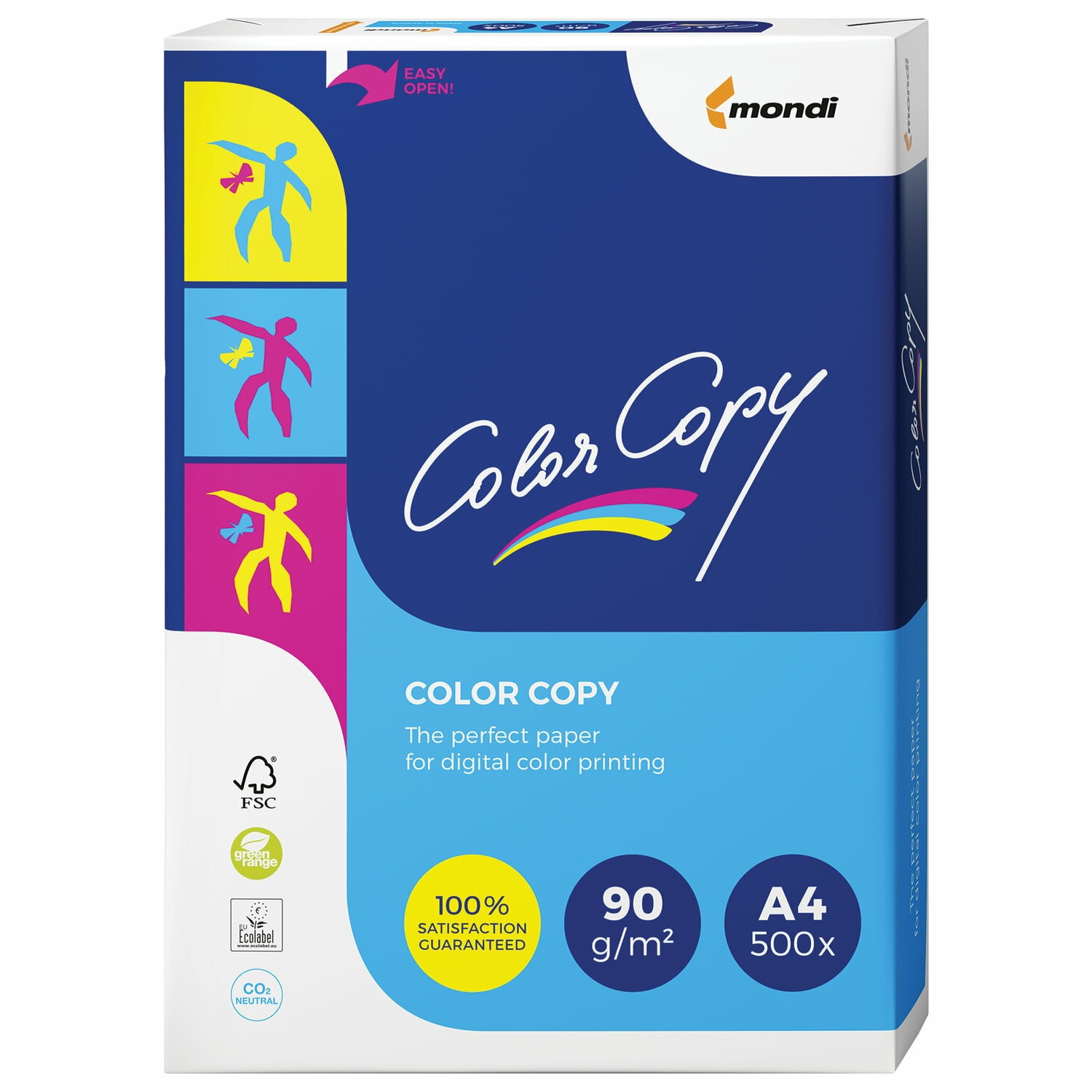 Бумага COLOR COPY, А4, 90 г/м2, 500 л., для полноцветной лазерной печати, А++, , 161% (CIE)