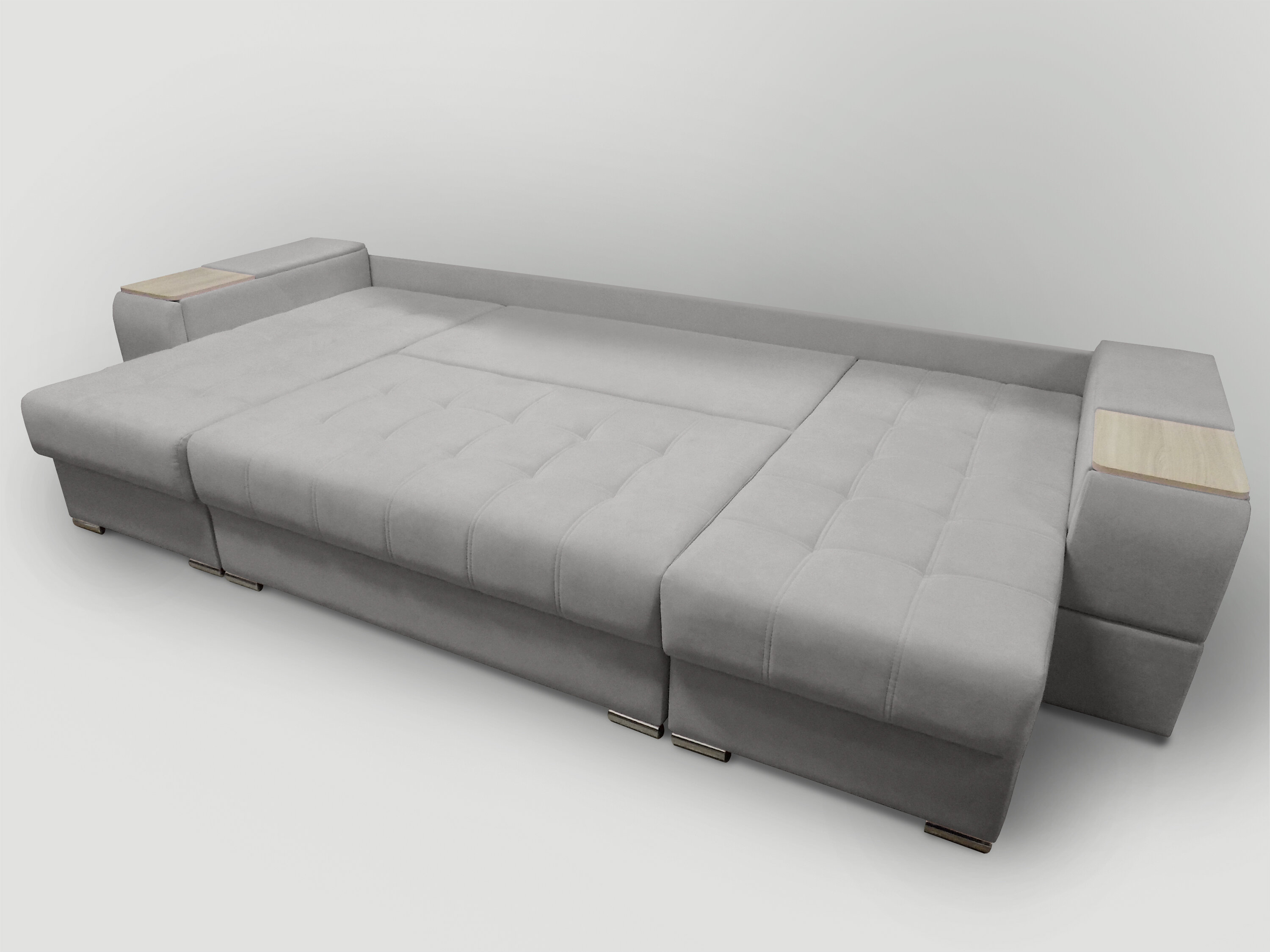 П-образный диван "Риф" Teddy 022 (накладки Сосна) - фотография № 5