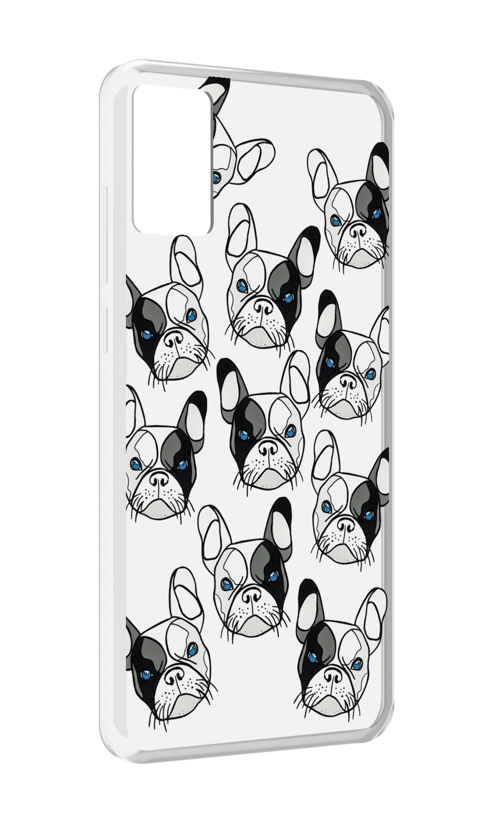 фото Чехол MyPads мини-собачки-черно-белый для CUBOT P50 задняя-панель-накладка-бампер