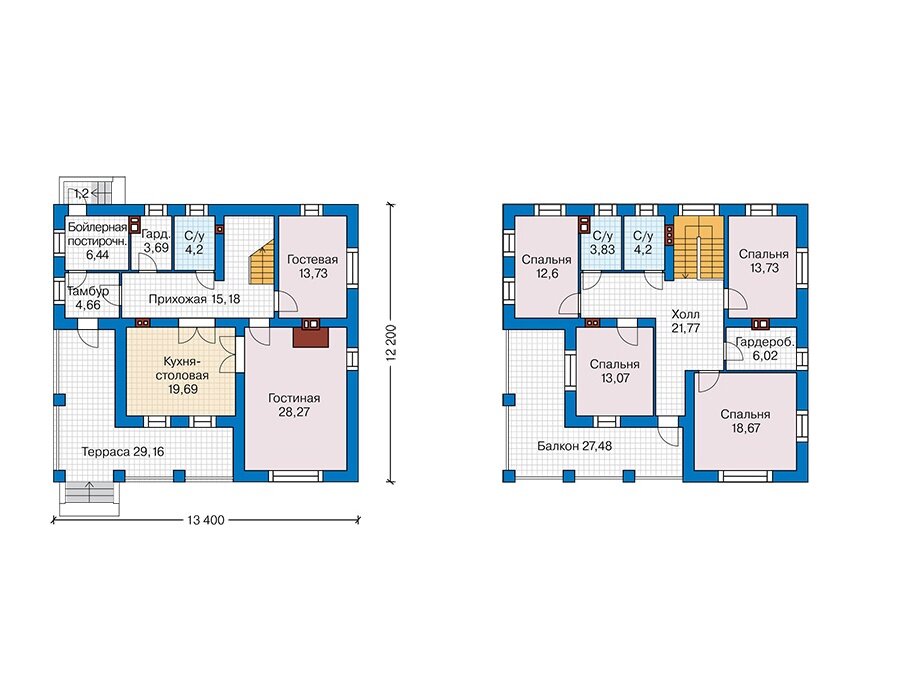 Проект дома Plans-45-15 (190 кв.м, кирпич) - фотография № 2