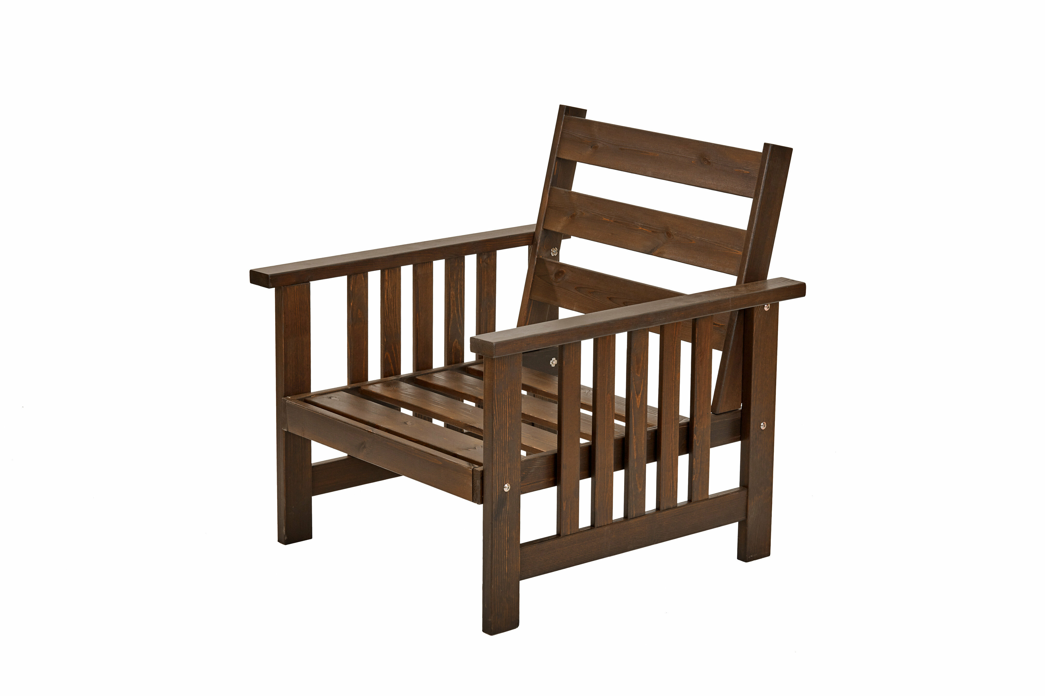 Кресло деревянное для сада и дачи с подушками, барон - фотография № 2