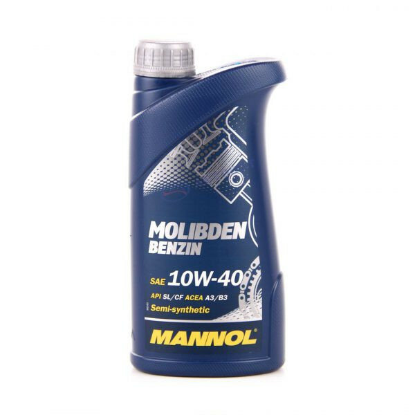 MANNOL Molibden Benzin SAE 10w/40 (1л.) П/синт.моторное масло