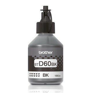 Brother Бутылка с оригинальными чернилами BTD60BK для принтера DCP-T710W, DCP-T510W, DCP-T310. Емкость до 6500 страниц. BTD60BK