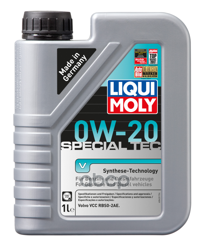 Liqui moly Liquimoly 0W20 Special Tec V (1L)_Масло Мотор.! Синт Acea C5, Volvo Vcc Rbs0-2Ae