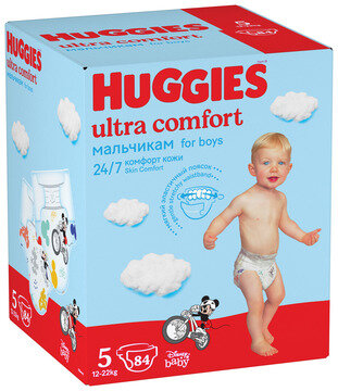 84ШТ подгузники HUGGIES ULTRA