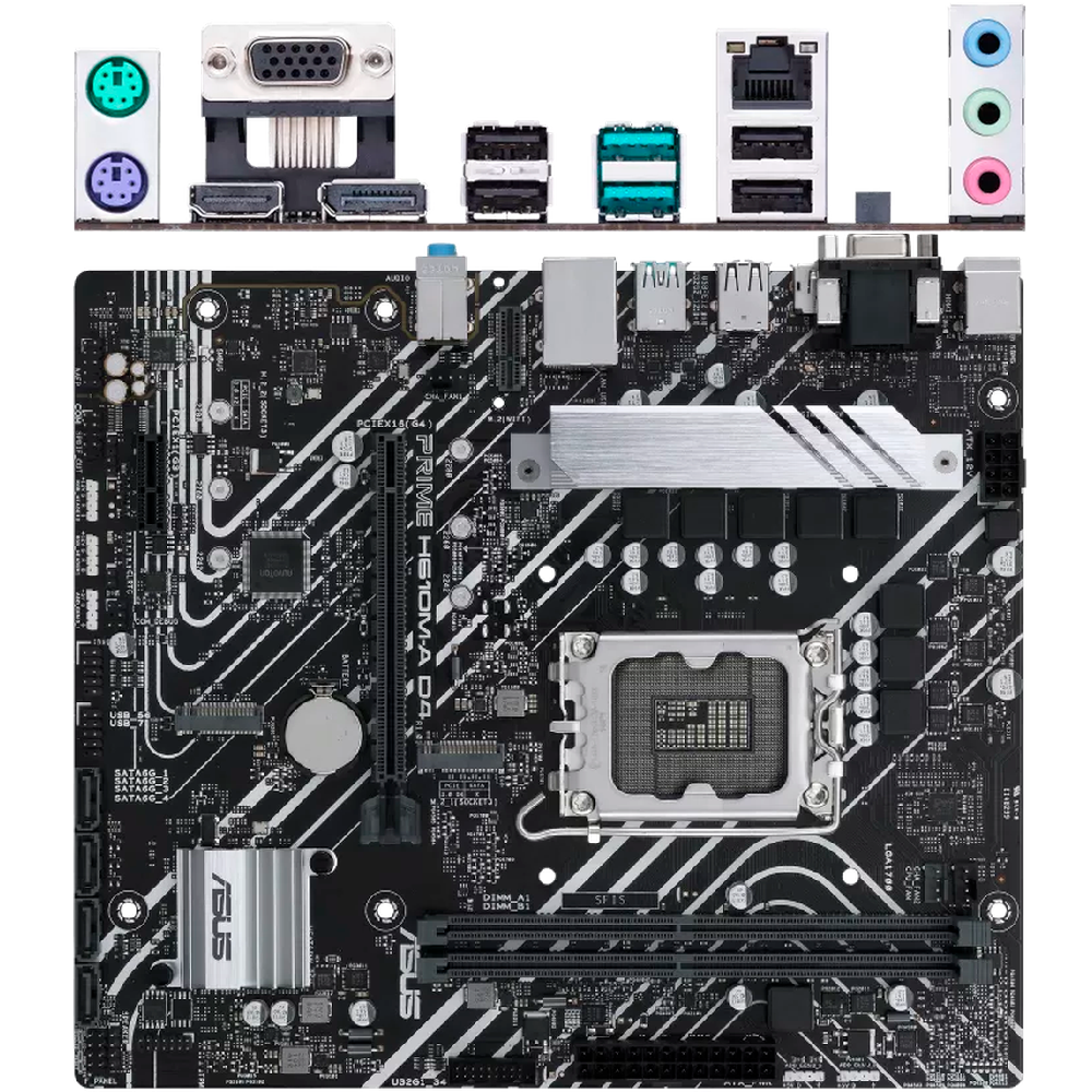 Материнская плата ASUS H610 LGA1700 DDR4 ( Prime H610M-A D4-CSM ) mATX, Ret