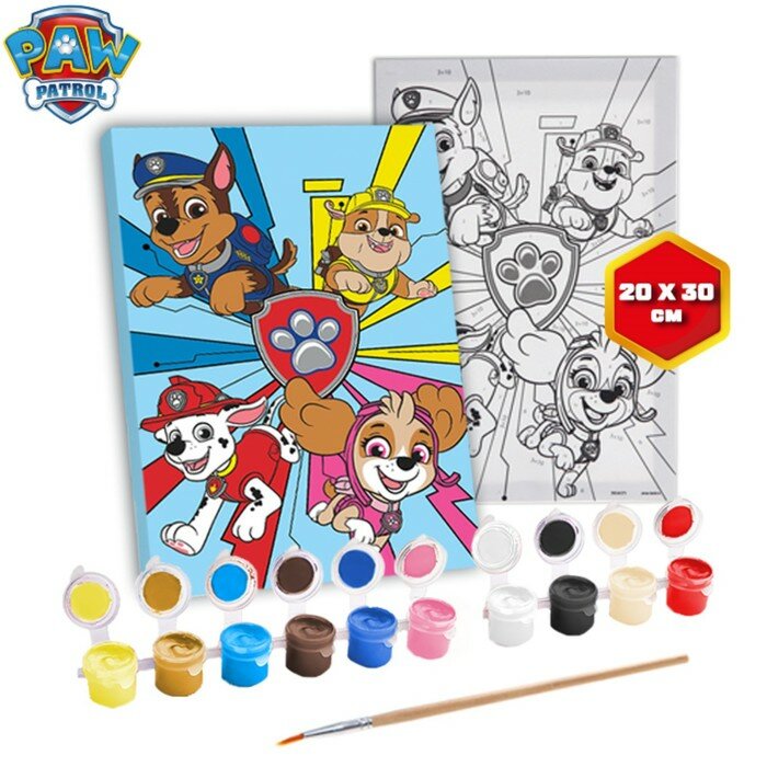 Paw Patrol Картина по номерам 20х30 