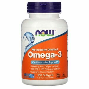 NOW Foods Omega-3 1000 mg 100 капсул