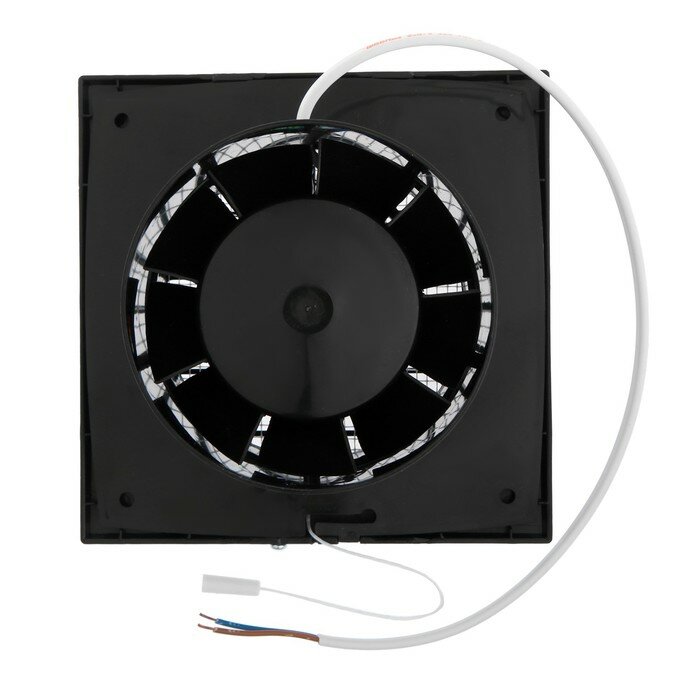 Вентилятор вытяжной "КосмоВент" В100ВК, d=100 мм, 10 Вт, 40 дБ, 105 м³/ч, с выключ., черный - фотография № 3