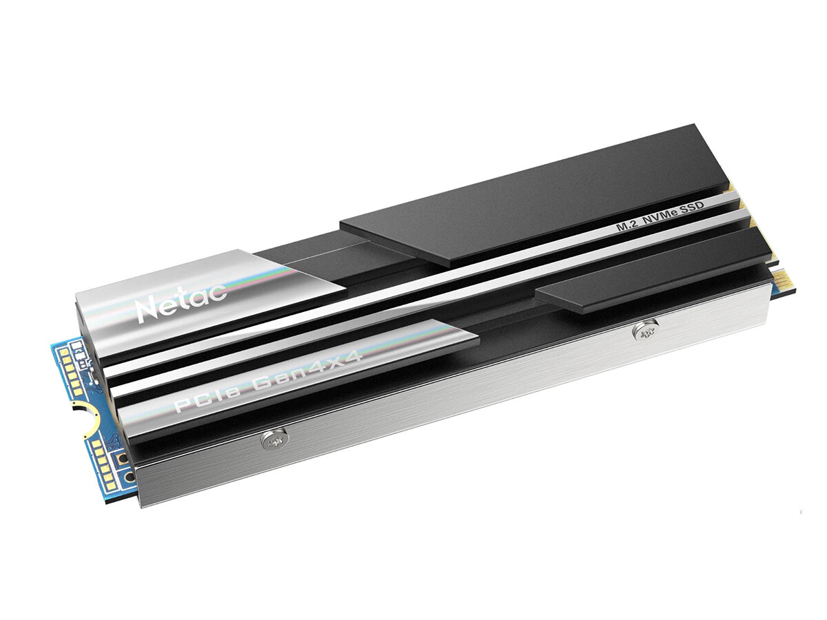 Внутренний SSD-накопитель Netac NV5000 1TB, M.2 2280, PCIe Gen4 x4, NVMe, 3D NAND, 700 TBW, Черный NT01NV5000-1T0-E4X