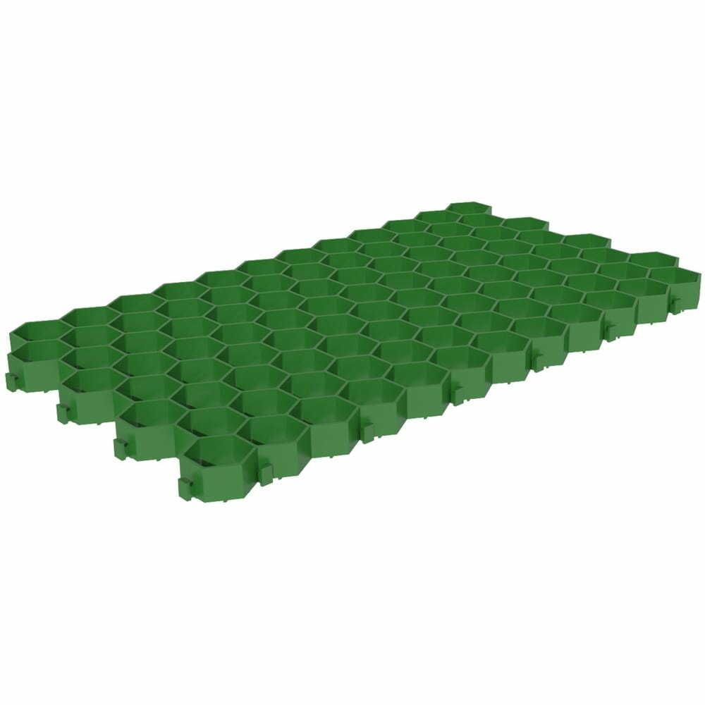 Gidrolica Решетка газонная 700х400х33 мм - пластиковая зеленая 607