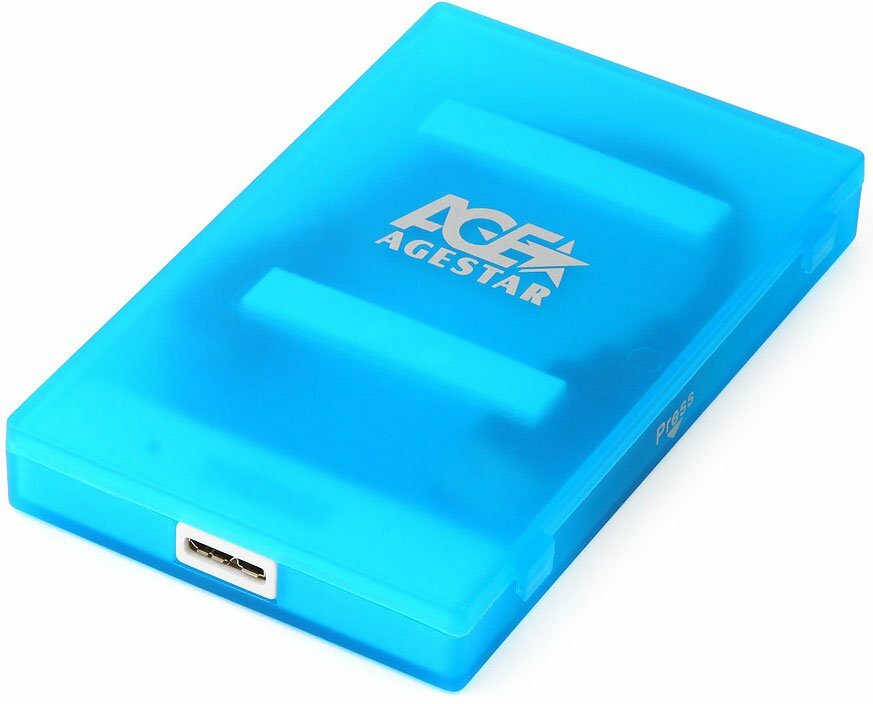 Внешний корпус для HDD AgeStar 3UBCP1-6G Blue