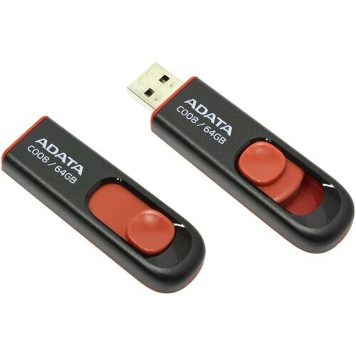 Флешка Adata Classic C008 AC008-64G-RKD 64 Гб Black