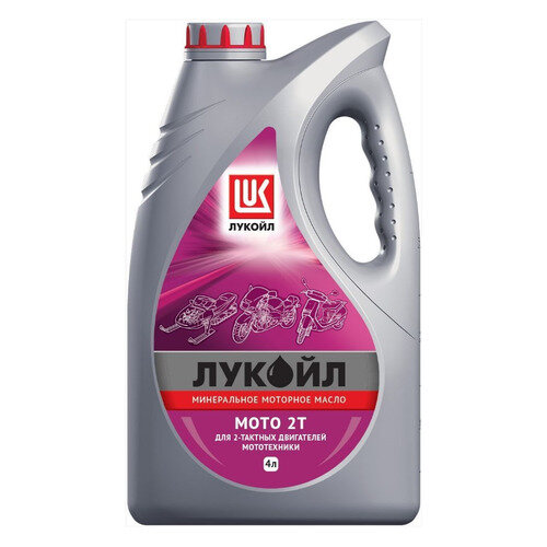 Моторное масло LUKOIL Мото 2T, 4л, минеральное [19557]