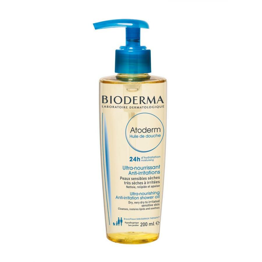 Масло для душа Bioderma Atoderm, 200 мл, для сухой и атопичной кожи