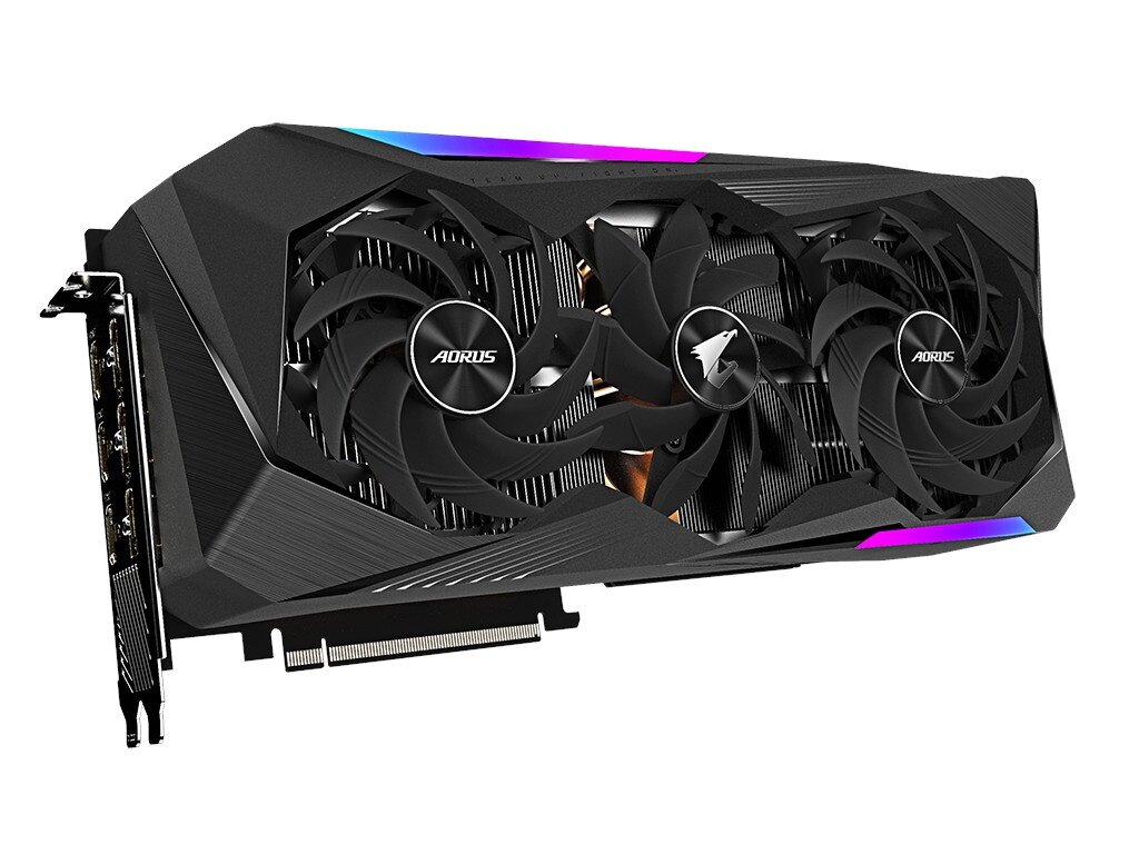 Видеокарта GigaByte GeForce RTX 3070 Ti Aorus Master 8G 1875Mhz PCI-E 4.0 8192Mb 19000Mhz 256-bit 2xHDMI 2xDP GV-N307TAORUS M-8GD