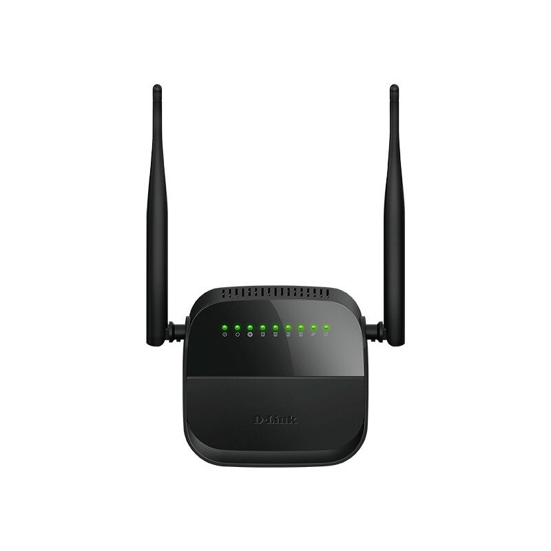 D-Link Модем DSL-2750U R1A Беспроводной маршрутизатор N300 ADSL2+ с поддержкой Ethernet WAN