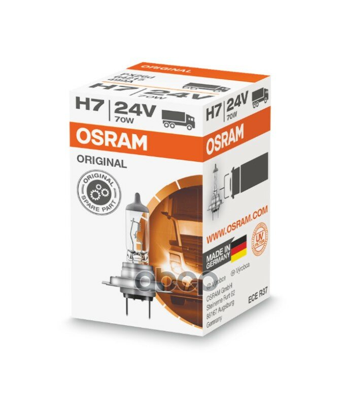 Лампа 24v H7 70w Px26d Osram Original Line 1 Шт. Картон 64215 Osram арт. 64215