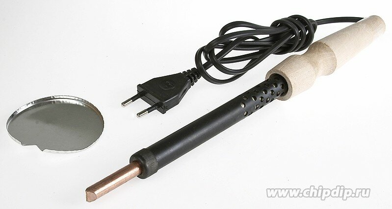 ЭПЦН (230В,100Вт), Паяльник нихромовый нагреватель, деревянная ручка
