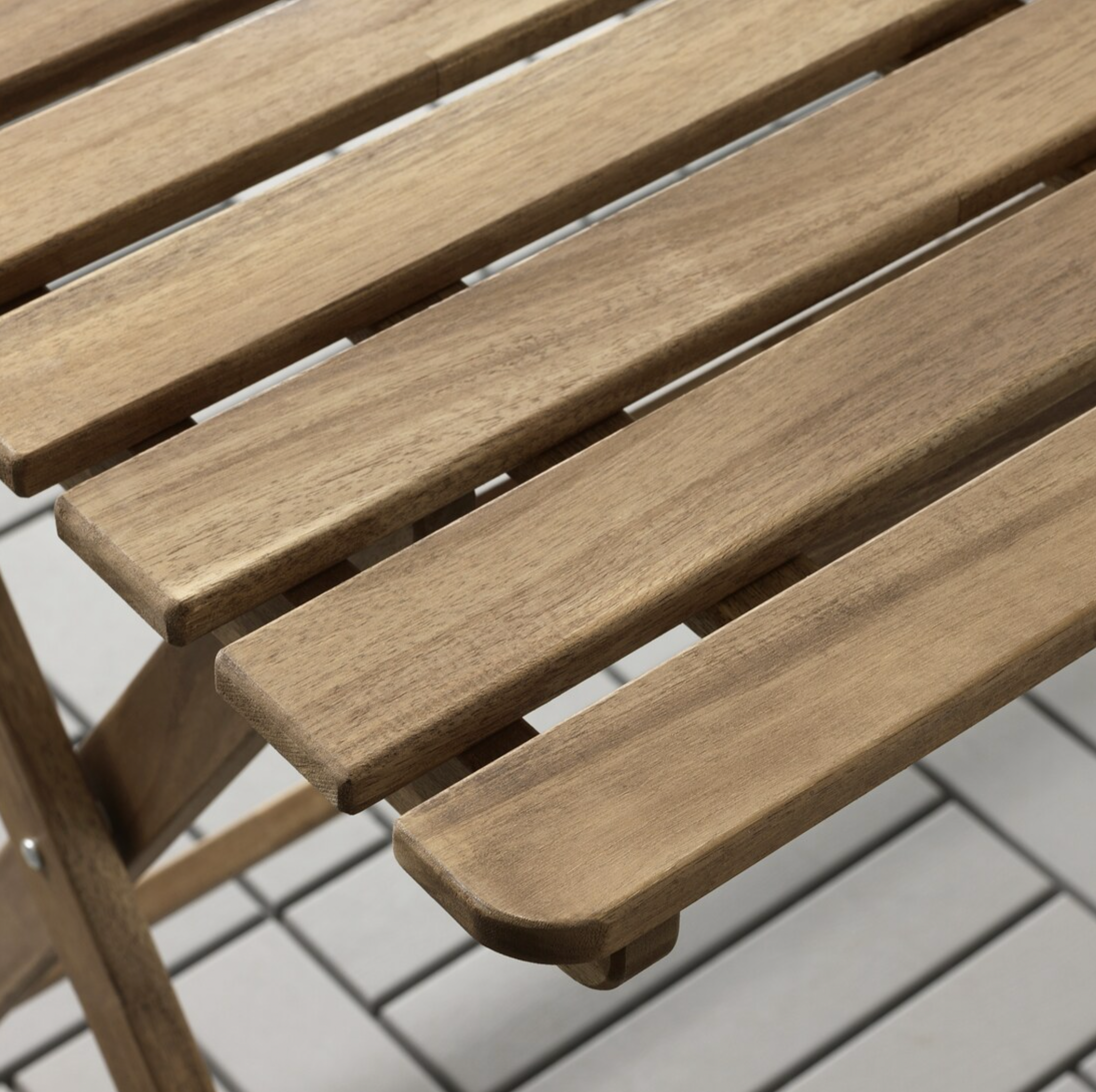 ASKHOLMEN аскхольмен IKEA Садовый стол, складной светло-коричневая морилка(112*62*73) - фотография № 3