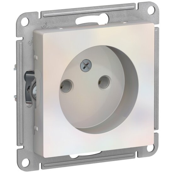 Розетка SCHNEIDER ELECTRIC ATLASDESIGN 16А, механизм, жемчуг ATN000441