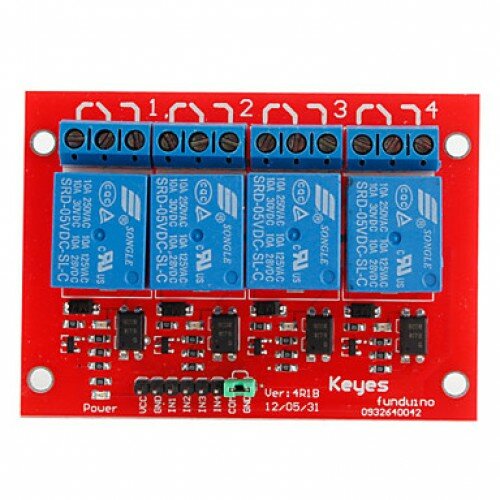 фото Модуль 4-х канального реле 5V
