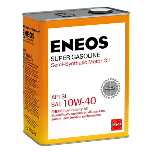 Моторное масло ENEOS Super Gasoline, 10W-40, 4л, полусинтетическое [oil1357]