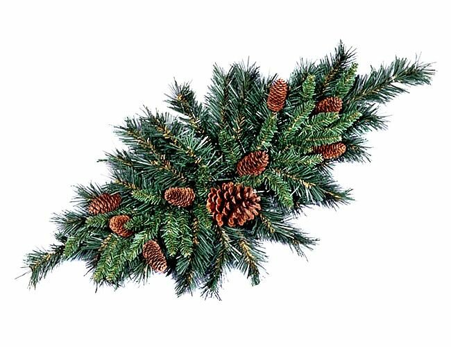 National Tree Company Хвойная композиция Еловая с шишками 76 см ПВХ 31PC30C