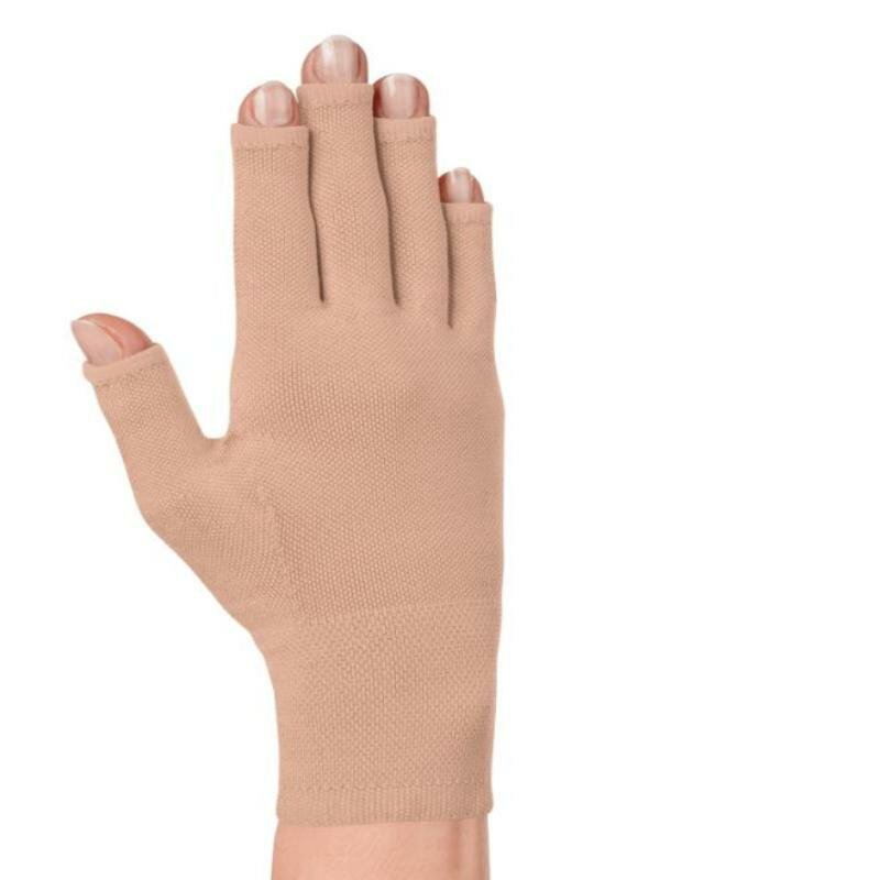 Перчатка лечебная компрессионная бесшовная mediven harmony 761HSL Medi с компрессионными пальцами, 2КК, размер 2, цвет Карамель