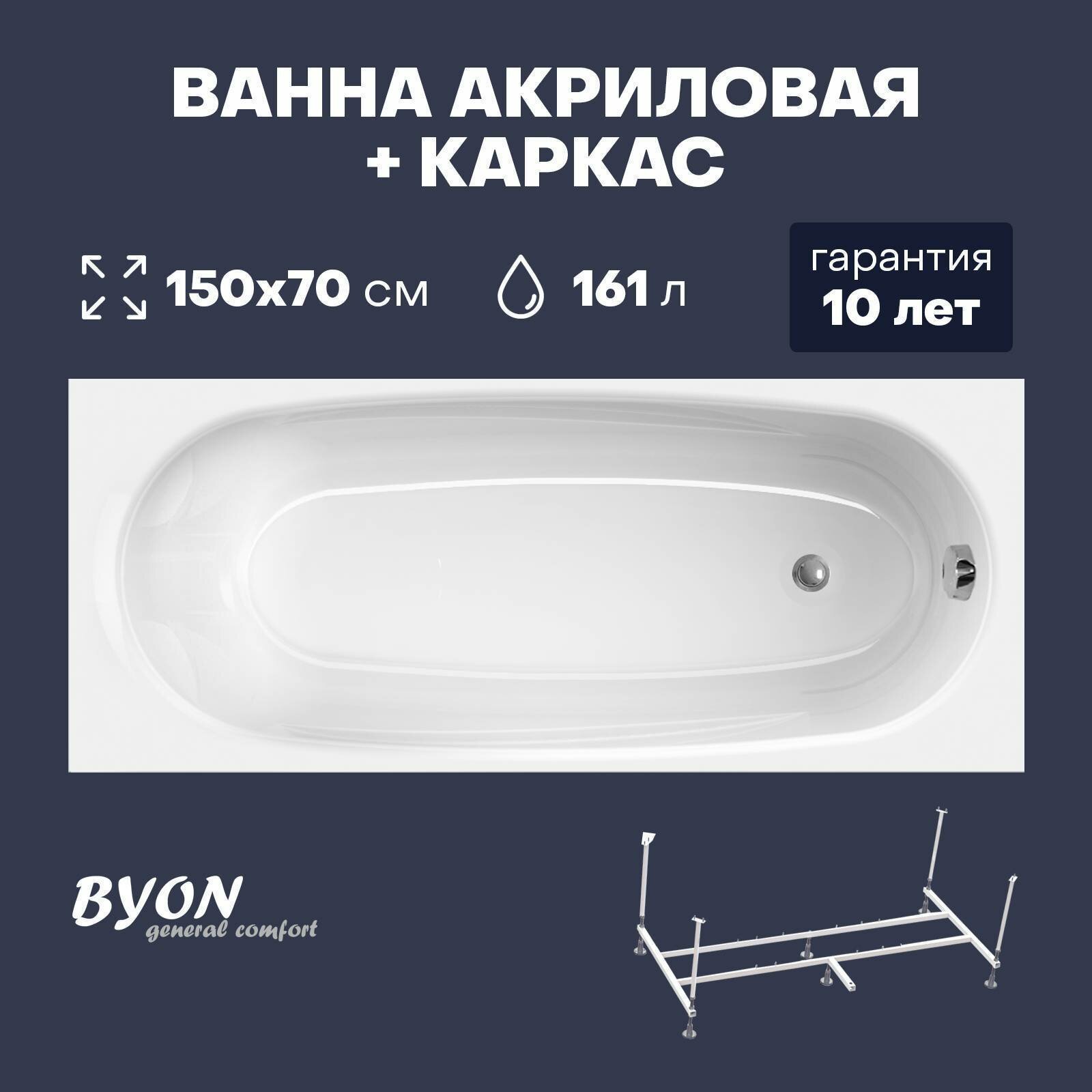 Акриловая ванна Byon - фото №1