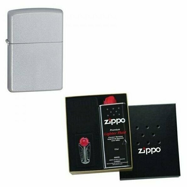 Зажигалка Zippo 1941 Replica в подарочной упаковке + топливо и кремни