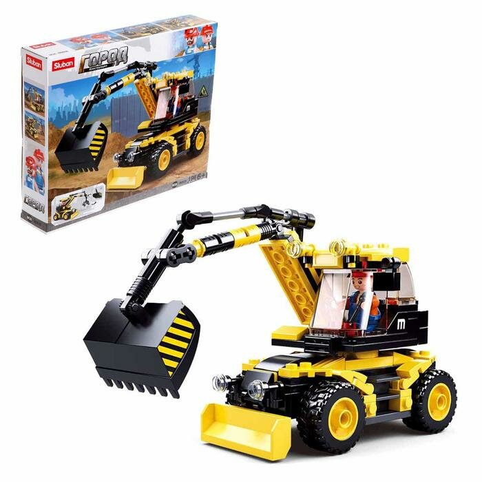 Sluban Конструктор Город "Карьерный экскаватор", 196 деталей