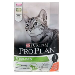 Pro Plan Сухой корм PRO PLAN для стерилизованных кошек, лосось, 3 кг
