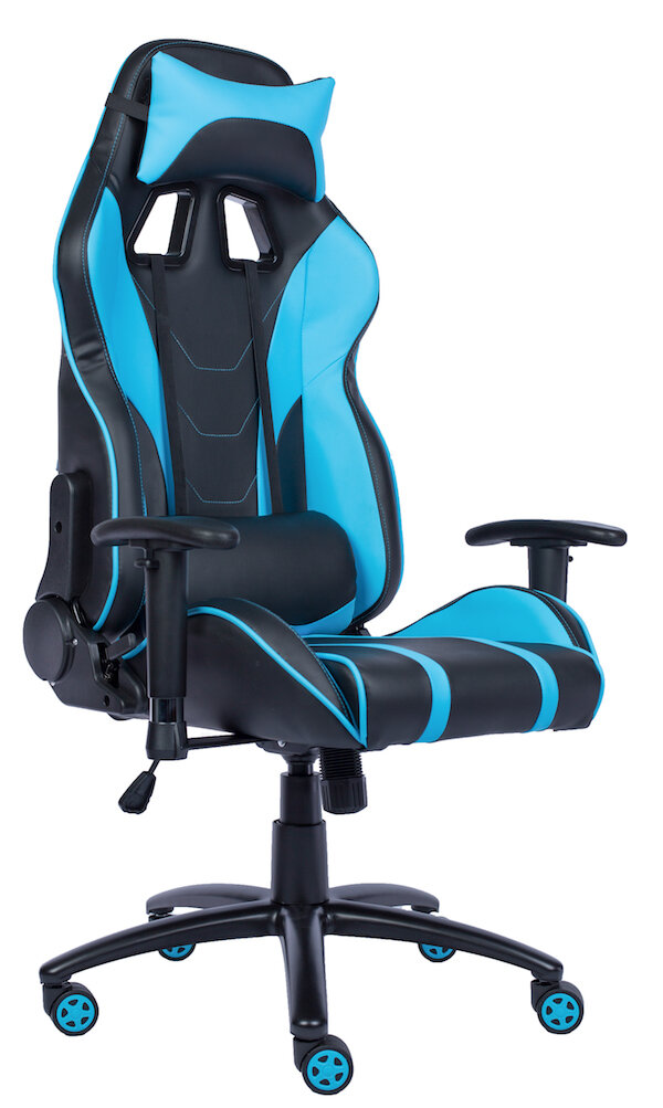 Кресло геймерское Everprof Lotus S16 экокожа Голубой