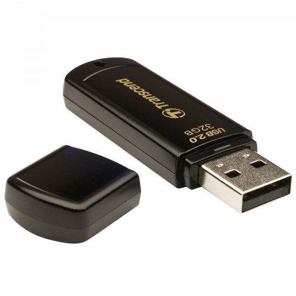 Флешка Transcend 32Gb Jetflash 350 TS32GJF350 USB2.0 черный TS32GJF350