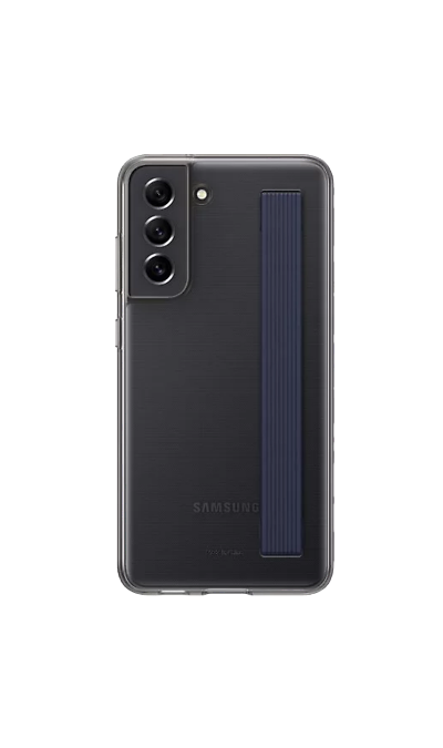Samsung Чехол-крышка Samsung EF-XG990CBEGRU для Galaxy S21 FE с ремешком, серый