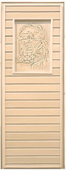 Дверь липа глухая с рисунком 1900х700 (коробка Осина)