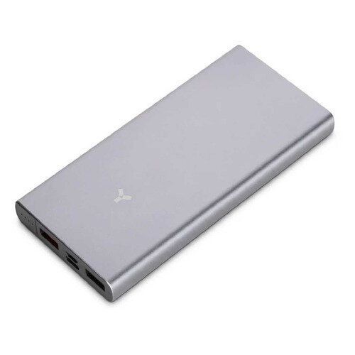 Внешний аккумулятор (Power Bank) ACCESSTYLE Charcoal II 10MPQP, 10000мAч, серебристый