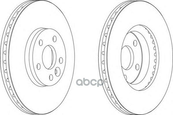 Диск Тормозной Передний Ferodo Ddf1567 Ferodo арт. DDF1567