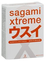 Ультратонкие презервативы Sagami Xtreme Superthin - 3 шт.