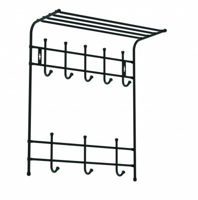 Вешалка с полкой настенная металлическая Ника ВПТ8