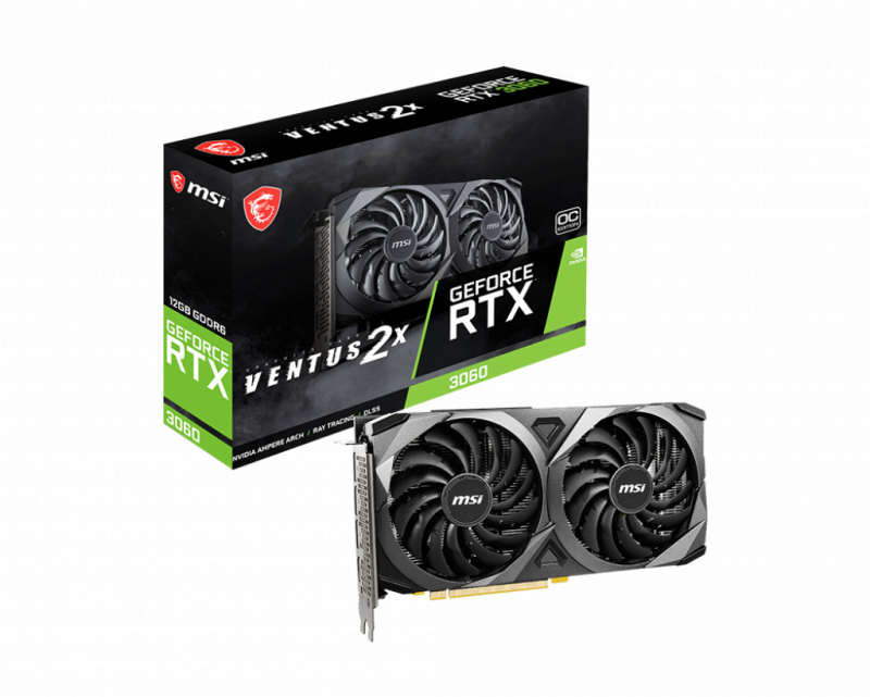 Видеокарта MSI GeForce RTX 3060 VENTUS 2X 12G OC LHR