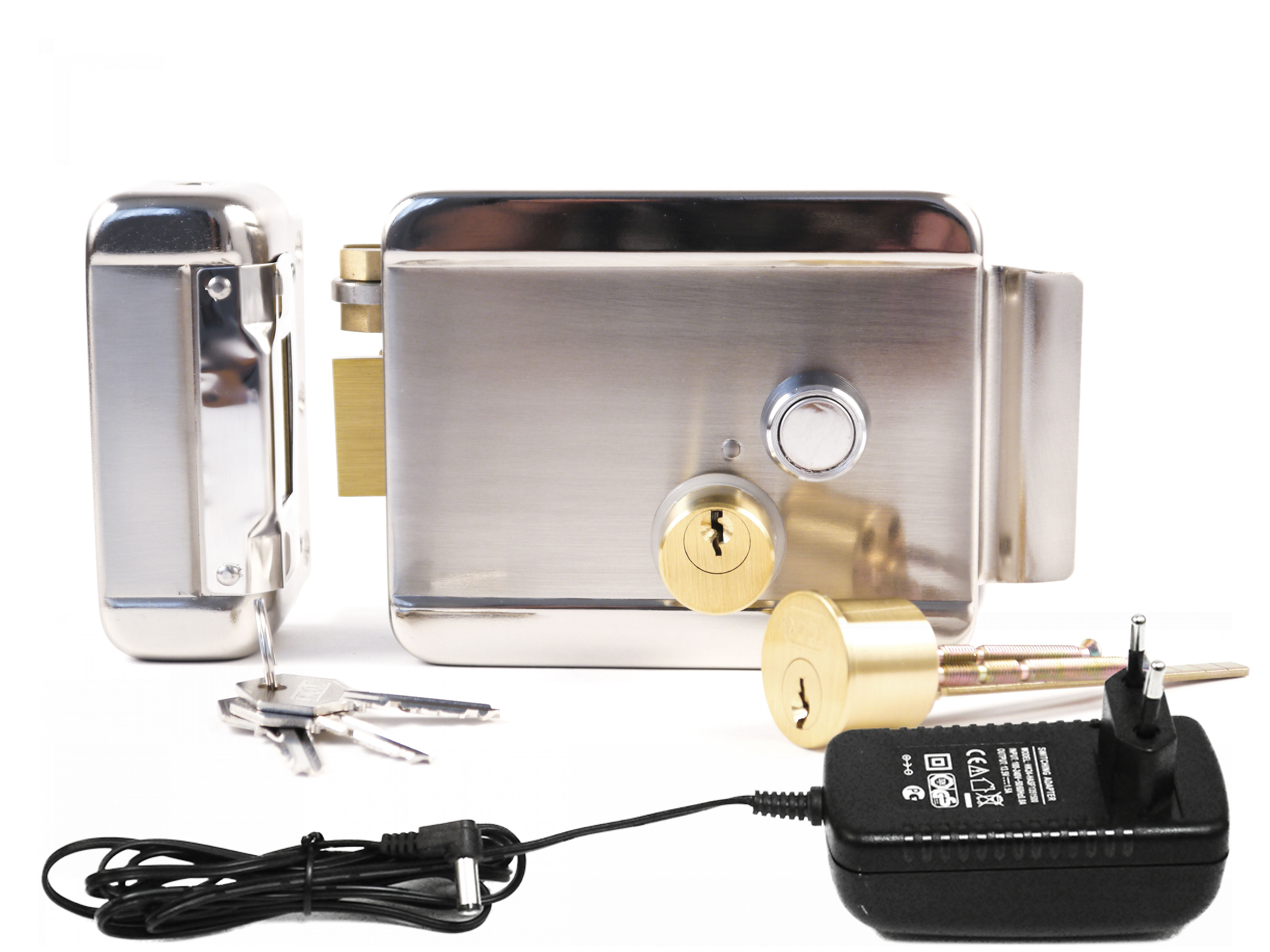 Anxing Lock AX-42 (F1126EU) - замок электромеханический (входной электромеханический замок для металлических дверей). Металлический