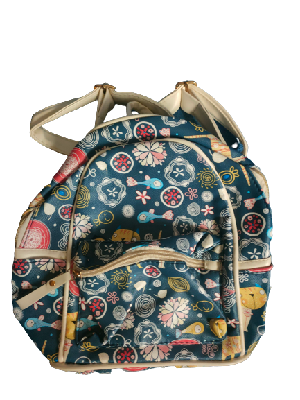 фото Рюкзачок из эко-кожи с принтом Рыбки и котики