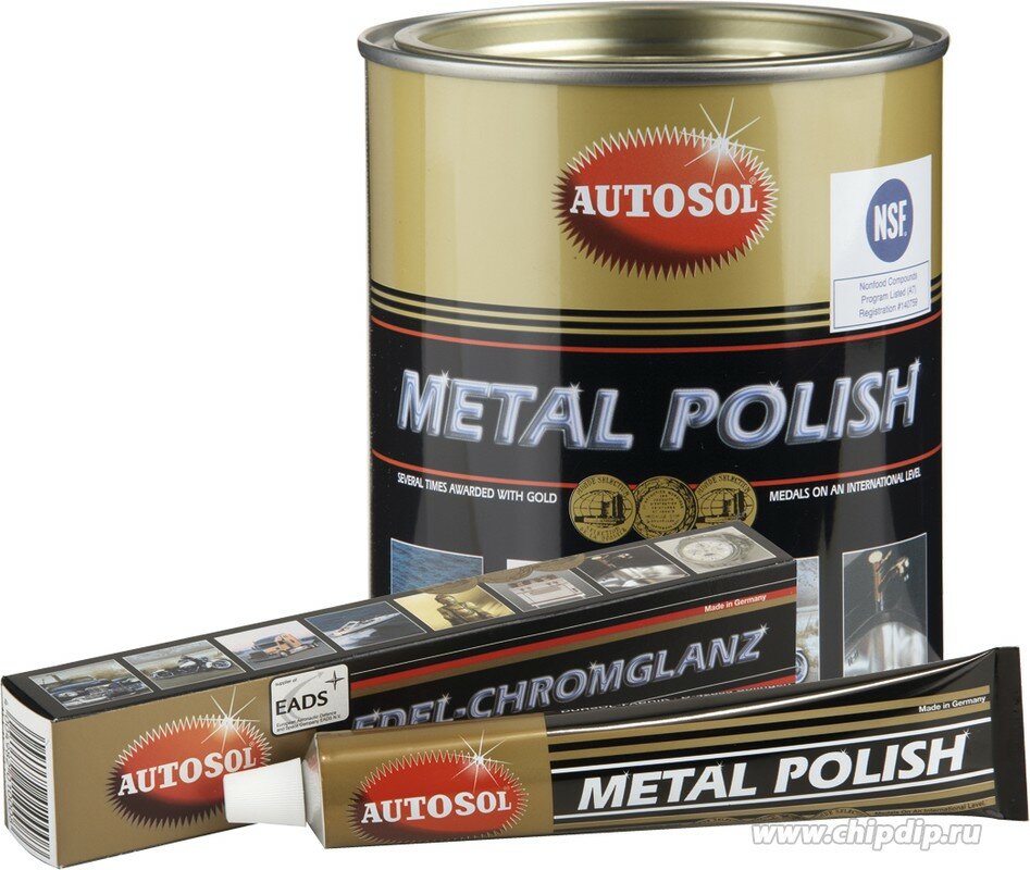 Autosol для металлических изделий "Metal Polish" 75 мл, Паста - полироль