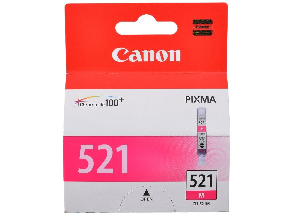 Картридж Canon CLI-521M CLI-521M CLI-521M 447стр Пурпурный