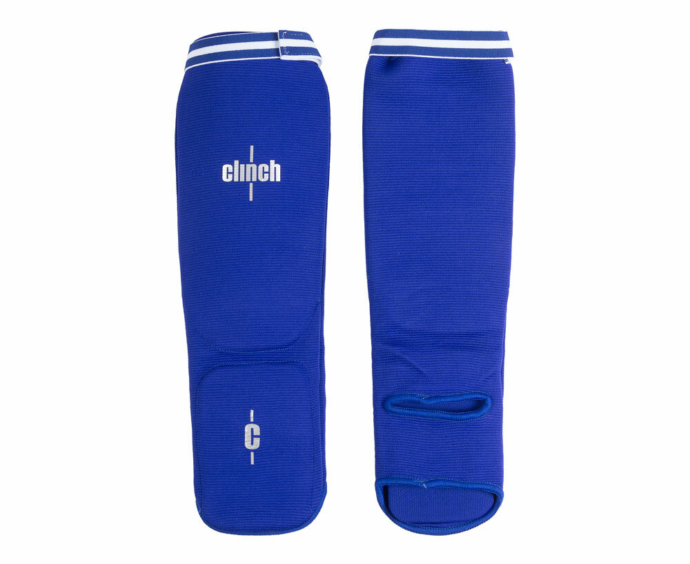 Защита голени-стопы: Защита голени и стопы Clinch Shin Instep Protector синяя, размер S, артикул C508