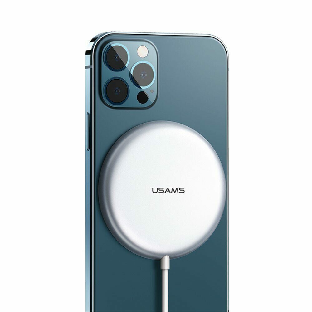 Зарядное устройство Usams Magnetic Fast Wireless Charger 15W (US-CD160 W2)