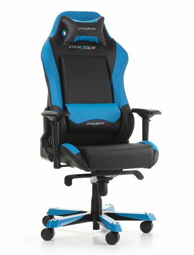 Кресло компьютерное для геймеров DXRacer Iron OH/IS11/NB, black/blue